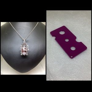 Jewelry In Bloom Necklace Birdcage Locket Diffuser Stainless Steel Chain